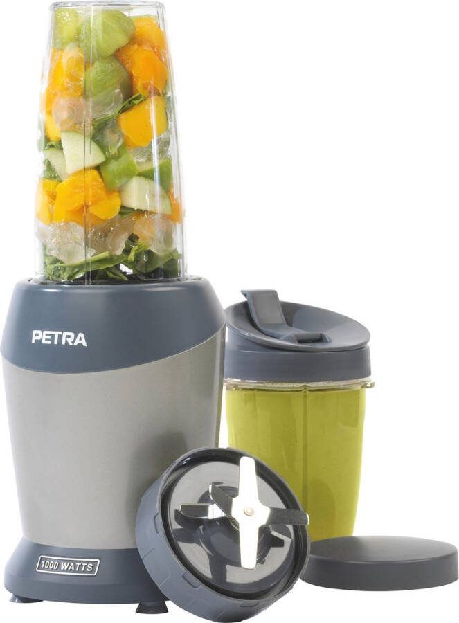 JAP Appliances AeroBlend Krachtige blender met 2 To-go bekers 8 snelheden en 3 standen Grote 1 5 liter glazen kan Maatbeker 20-40ml Smoothie maker IJscrusher Zwart