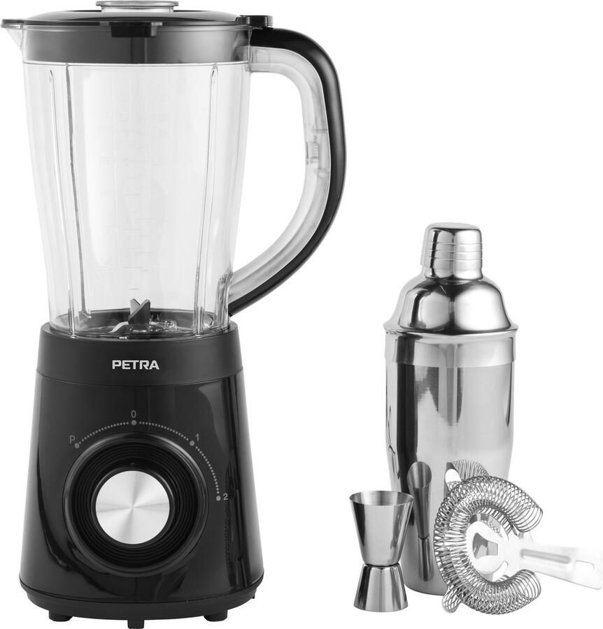 Petra Cocktail Blender Set kan Cocktail Shaker met 2 snelheden pulsfunctie