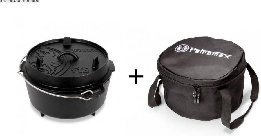 Petromax Dutch Oven set FT6 MET pootjes + Transporttas