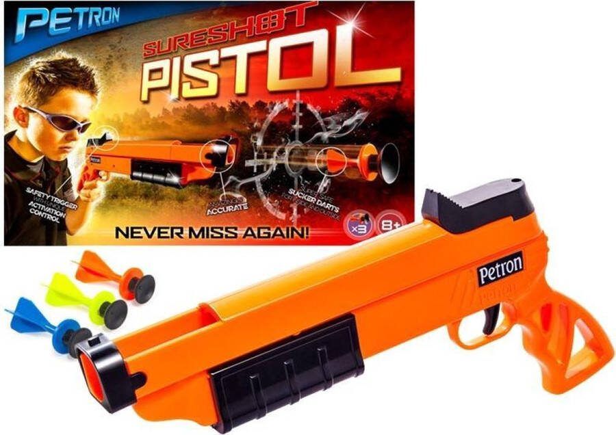 Petron Sureshot speelgoedpistool zuignapdarts