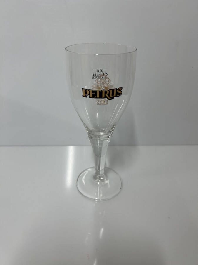 Petrus 2x 33cl bierglas bierglazen op voet voetglas voetglazen