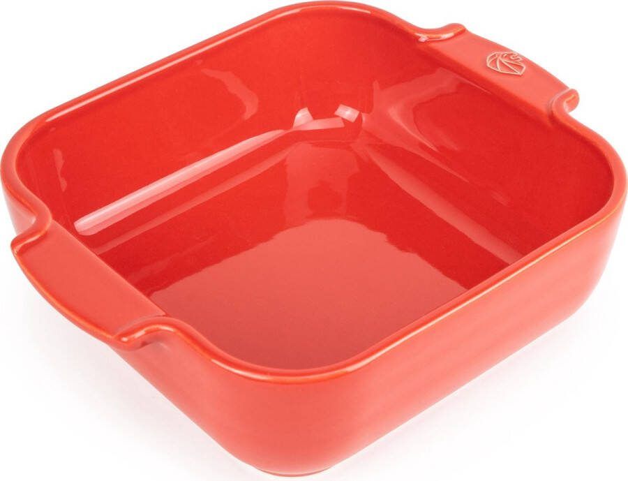 Peugeot Appollia ovenschaal vierkant rood maat S 21 cm