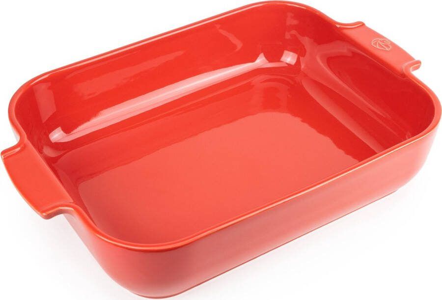 Peugeot Appollia ovenschaal rechthoekig rood maat L 40 cm