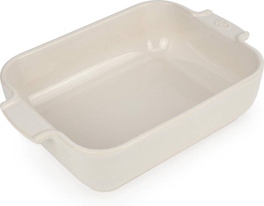 Peugeot Appollia ovenschaal rechthoekig ecru maat S 25 cm