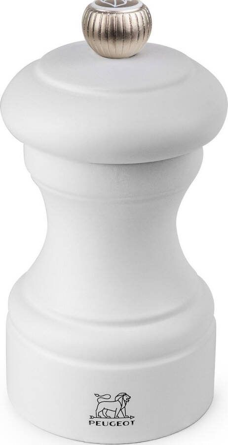 Peugeot Bistro Zoutmolen 10 cm Mat Wit Beukenhout