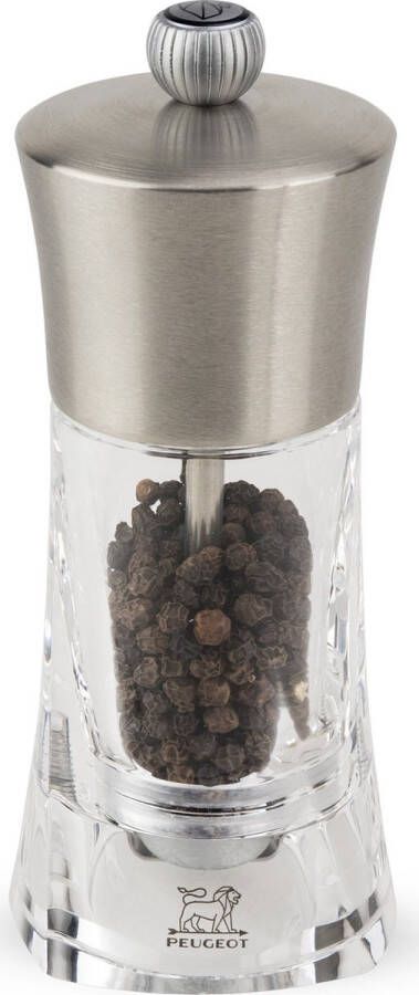 Peugeot Ouessant Pepermolen 14 cm Transparant Acryl inox
