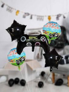 PeXtras Ballonnen set Epic Birthday Game Controller Verjaardag gamer Happy Birthday You've leveled up