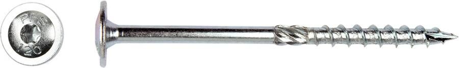 Pfs Flenskop Tellerkop houtschroef 8X240 Torx 50 schroeven