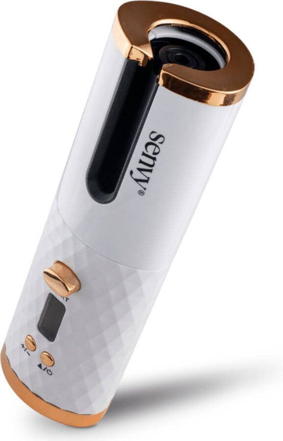 PH Goods SENVY Automatische Krultang Nieuw model 5200mAh Accu 60 minuten Draagbaar Draadloos USB Oplaadbaar Keramische Krultang Hair Curler Haar Kruller Magic Hair Curler Keramische Krulijzer White