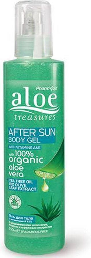 Pharmaid Aloe Treasures Aftersun Body Gel 100% Active Bio Aloë Vera 250ml | Natuurlijk Goed