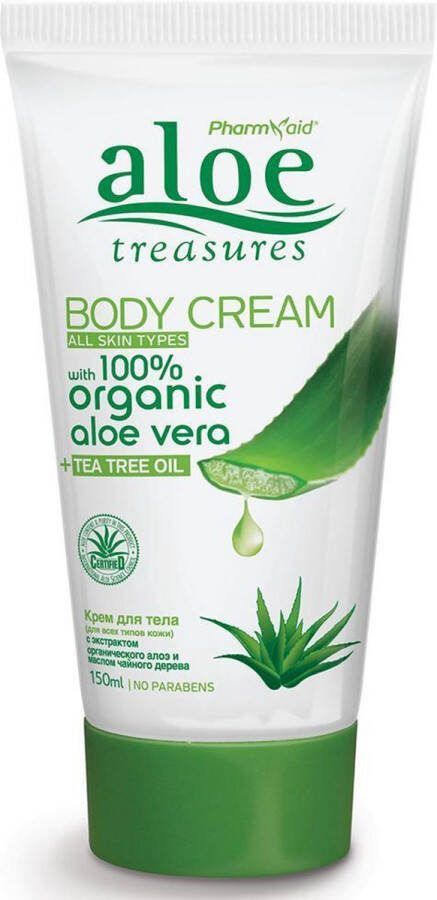 Pharmaid Aloe Treasures Body Cream Tea Tree Oil 150ml All Skin