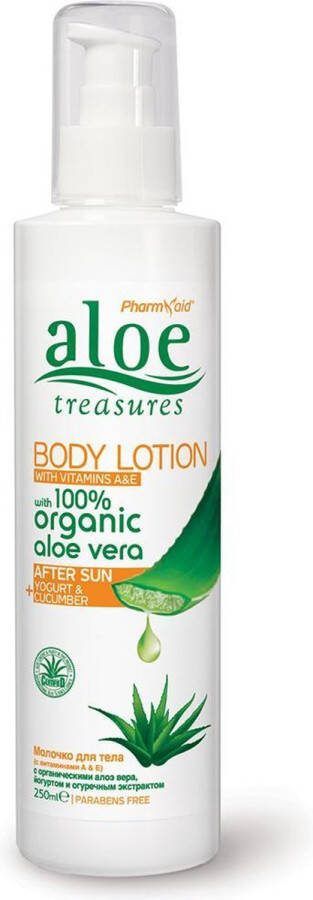 Pharmaid Aloe Treasures Body Lotion Aftersun 250ml Natuurlijke Verzorging voor de Gevoelige Zomerhuid