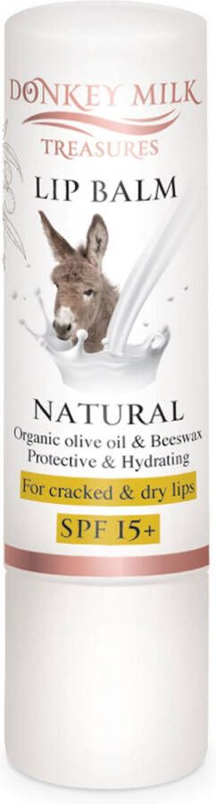 Pharmaid Donkey Milk Treasures Natural Lip Balm SPF 15 3 2gr Natuurlijke Lippenbalsem Tegen Droge Lippen