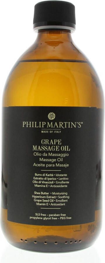 Philip martin's Olie Skin Care Grape Massage Oil
