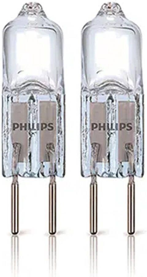 Philips 12V Halogeenlamp G4 7.1W 2700K 85lm Halogeen Lampjes Insteek Burner Capsule 2-pack Warm Wit Licht