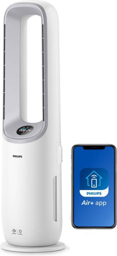 Philips 7000 Series Air Performer AMF765 10 2-in-1 Luchtreiniger & Ventilator HEPA Filter 270 m³ u Wit App Connected