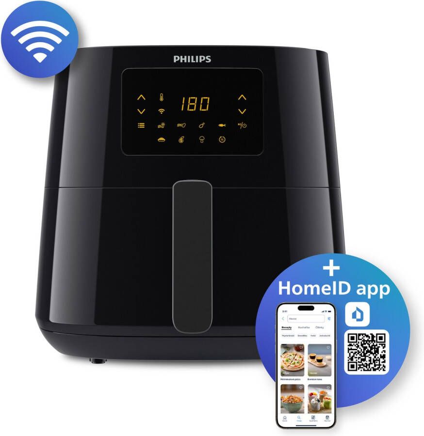 Philips Airfryer Essential Series HD9280 90 6 2 liter (XL) Hetelucht friteuse App connect Warmhoudfunctie