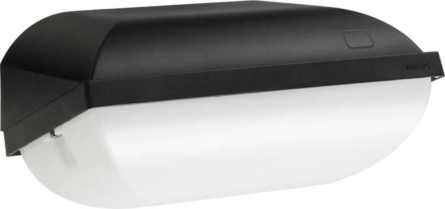 Philips Led Beveiliging Coreline Bwc120 Zwart 14w 1800lm 830 Warm Wit | 282x178mm Ip54