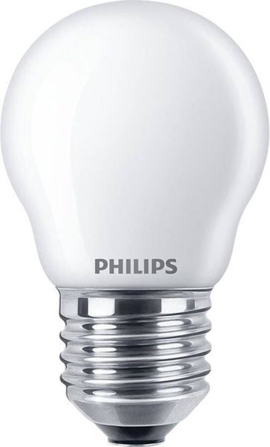 Philips Corepro Ledluster E27 Kogel Mat 4.3w 470lm 827 Zeer Warm Wit | Vervangt 40w