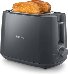 Philips Daily Collection HD2581 10 broodrooster 2 snede(n) 900 W Grijs