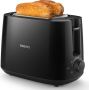 Philips Toaster HD2581 90 Daily Collection geïntegreerde opzethouder voor broodjes 8 bruiningsgraden zwart - Thumbnail 1