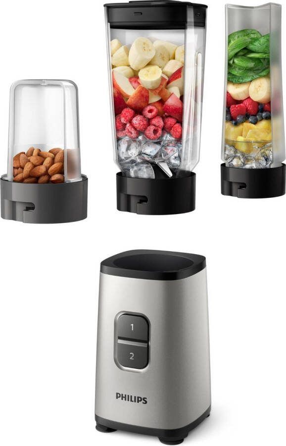 Philips Daily HR2604 80 Mini Blender Metallic