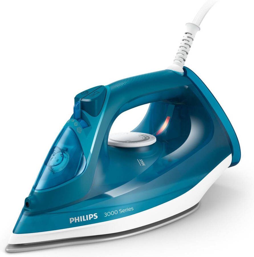 Philips DST3040 70 3000 Series Stoomstrijkijzer Blauw Wit