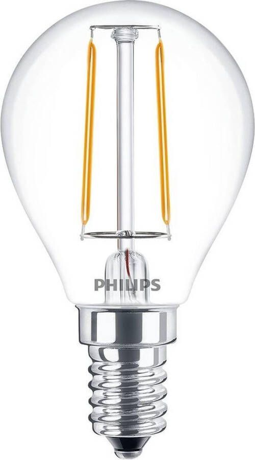 Philips E14 Kogellamp lichtbron Warm wit licht 2W