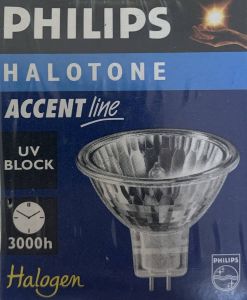 Philips Halotone Accentline 50W 12V 24gr open dichroic halogeenlamp spot 51mm 14606 413246