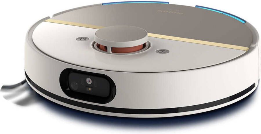 Philips HomeRun Aqua 7000 Series XU7000 02 Robotstofzuiger met Dweilfunctie Wit Goud App Connected