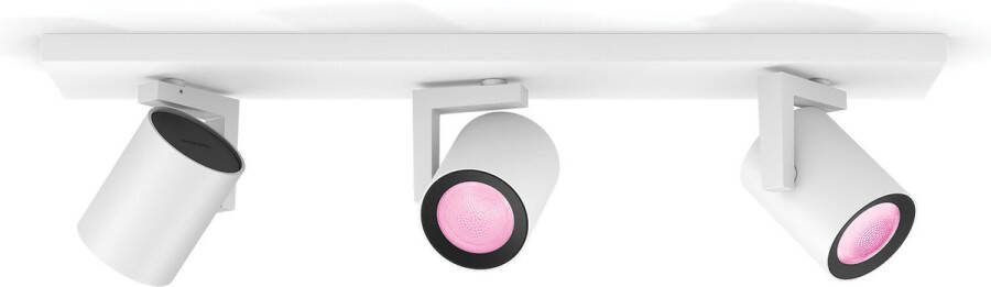 Philips Hue Argenta Opbouwspot White and Color Ambiance GU10 3 x 5 7W Wit Bluetooth