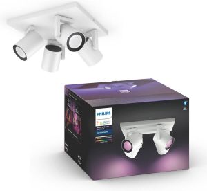 Philips Hue Argenta Opbouwspot White and Color Ambiance GU10 3 x 5 7W Wit Bluetooth