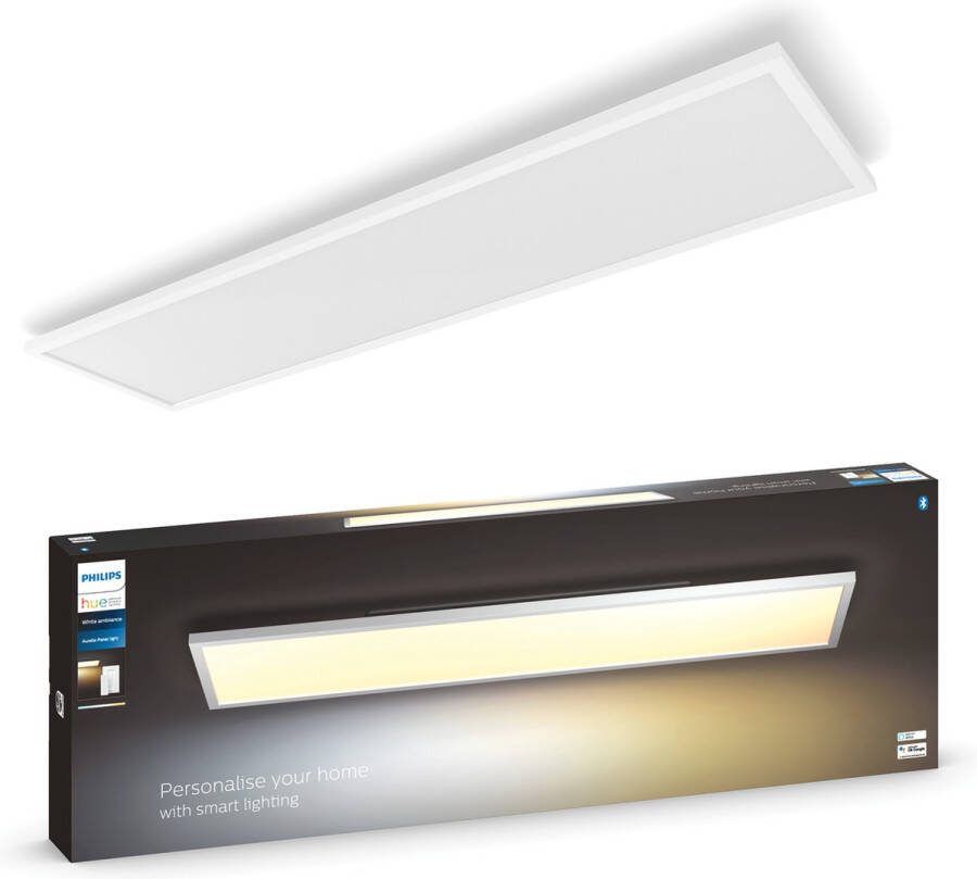 Philips Hue Aurelle paneellamp White Ambiance rechthoek groot -Bluetooth incl. 1 dimmer switch