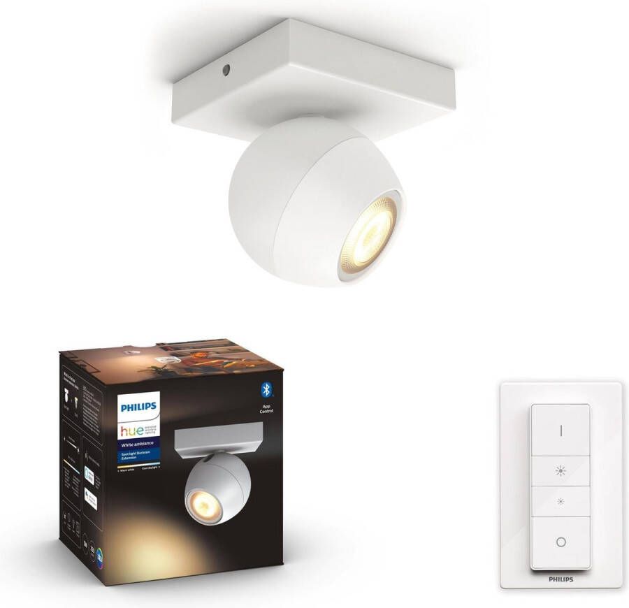 Philips Hue BUCKRAM single spot white 1x5.5W 230V White Ambiance Bluetooth Dimmer Included