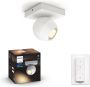 Philips Hue BUCKRAM single spot white 1x5.5W 230V White Ambiance Bluetooth Dimmer Included - Thumbnail 1
