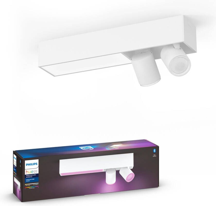 Philips Hue Centris Plafond Opbouwspot White and Color Ambiance GU10 Wit 2 x 10 5W Bluetooth