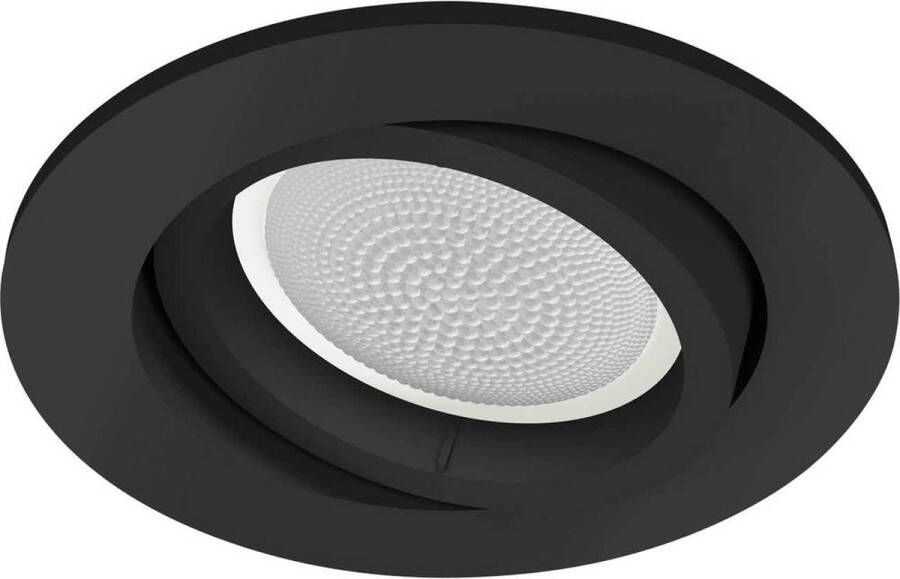 Philips Hue Centura inbouwspot White and Color Ambiance 1-spot zwart rond Bluetooth