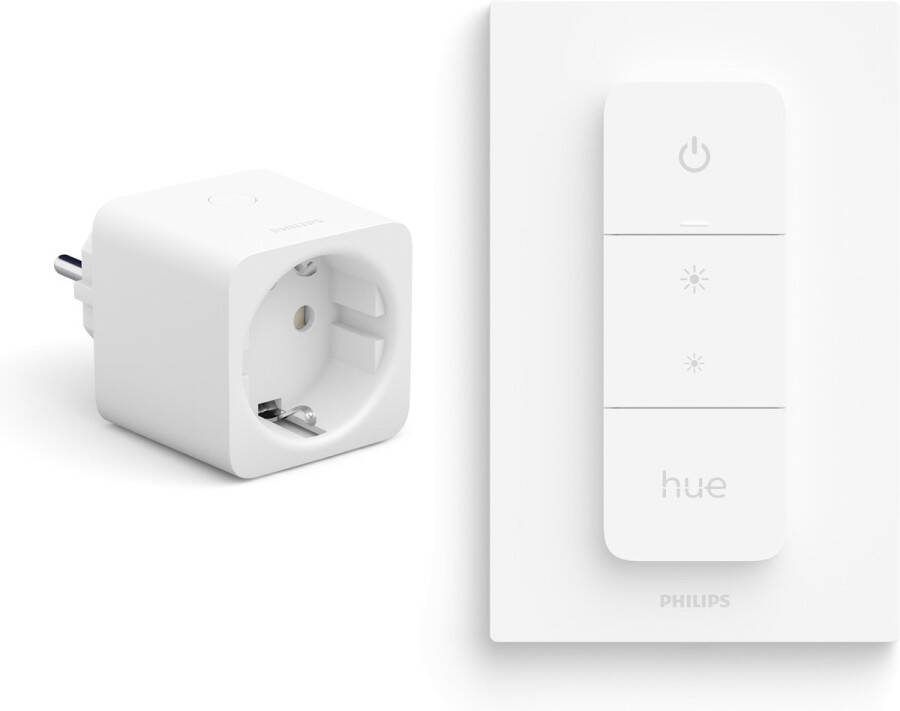 Philips Hue Combipack Hue Smart Plug Nederland en Dimmer Switch Slimme Stekker