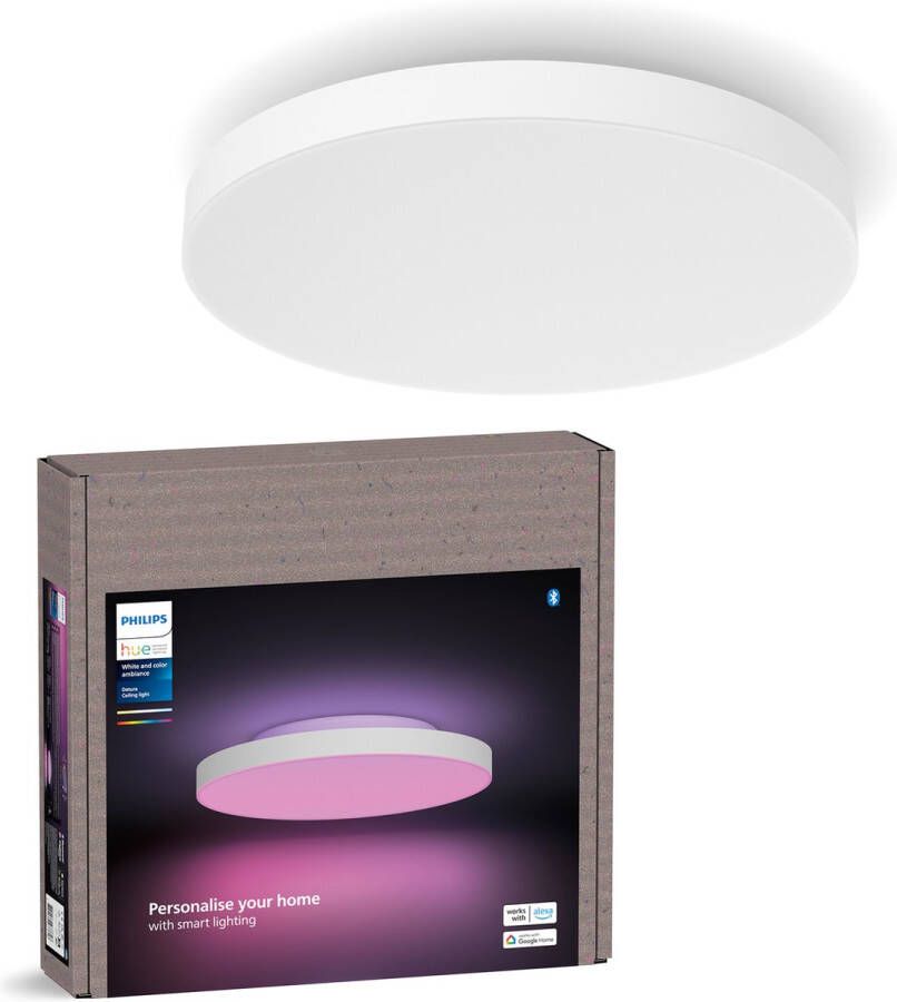 Philips Hue Datura paneellamp wit en gekleurd licht rond (klein) wit