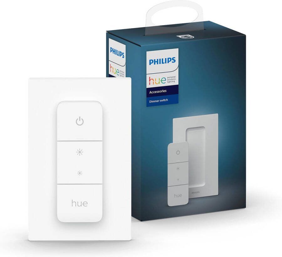 Philips Hue dimmer switch draadloze schakelaar Wit incl. Batterij