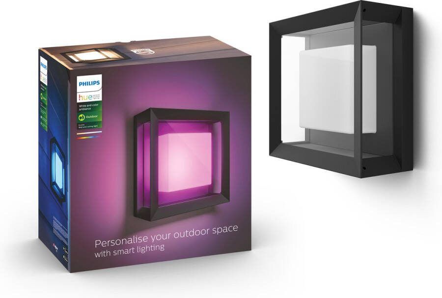 Warentuin Philips Hue Econic White and Color Ambiance Wandlamp zw - Foto 2