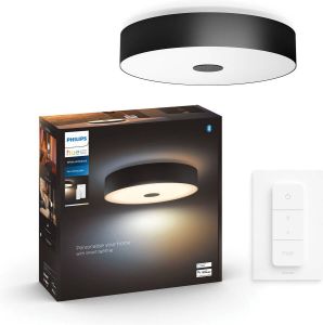 Philips Hue Fair plafondlamp White Ambiance zwart Bluetooth incl. 1 dimmer switch