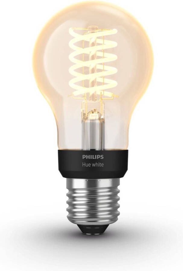 Philips Hue Filament Lichtbron E27 zachtwit licht Ø 6 cm 7W Bluetooth