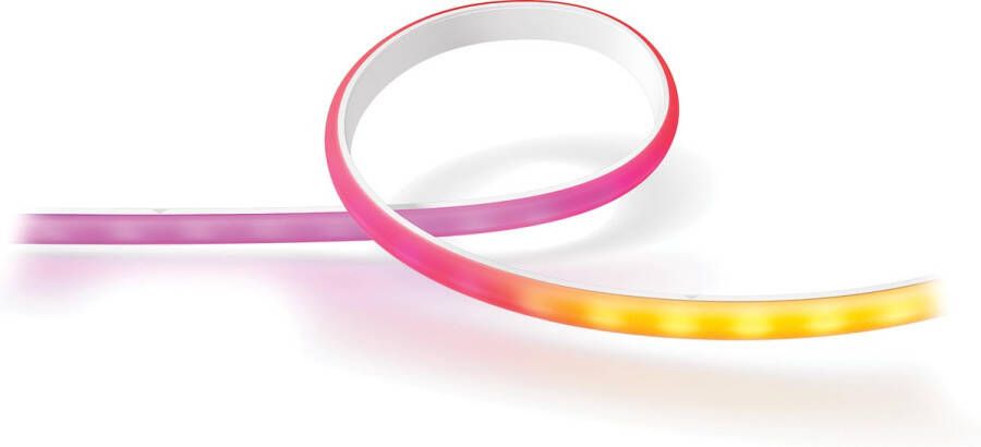 Philips Hue Gradient Lightstrip 10m White and Color Ambiance 10 Meter Led Strip Verlengbaar Ledstrip met Wit en Gekleurd Licht Dimbaar Werkt met Alexa en Google Home