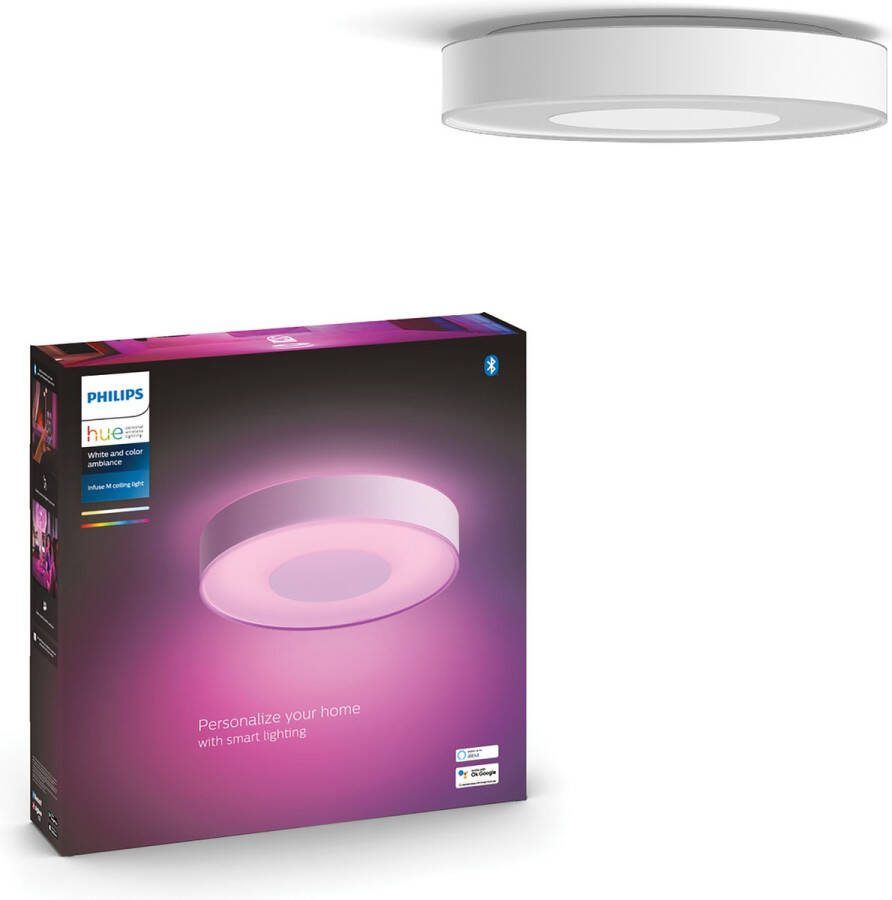 Philips Hue Infuse Plafondlamp Wit En Gekleurd Licht ⌀38cm 33 5w