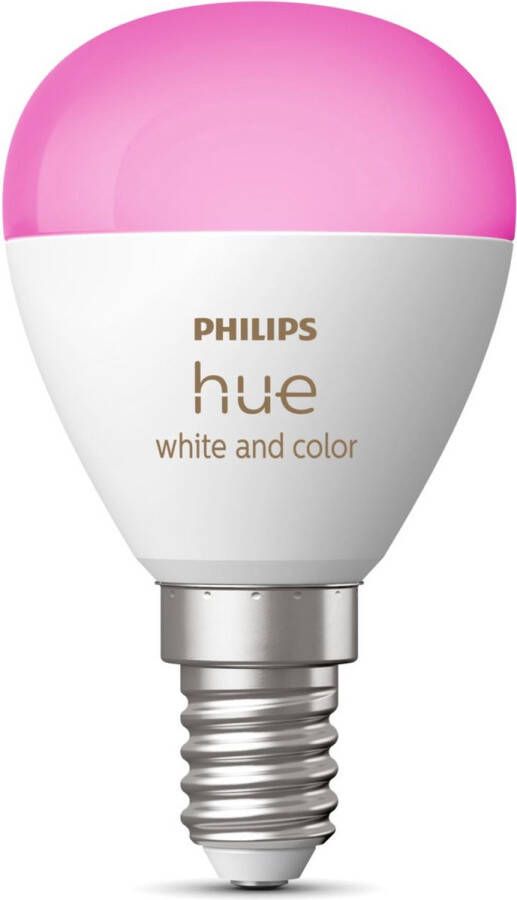 Philips Hue kogellamp wit en gekleurd licht 1-pack E14