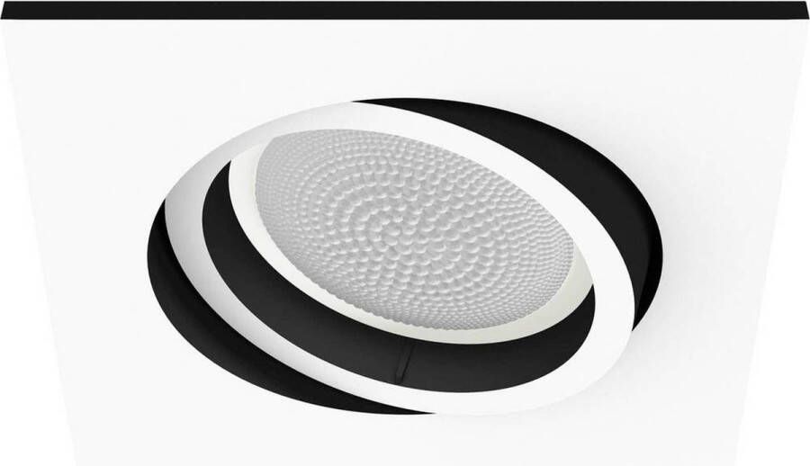 Philips Hue Milliskin recessed Inbouwspot uitbreiding White Ambiance GU10 Wit 5W Vierkant Bluetooth