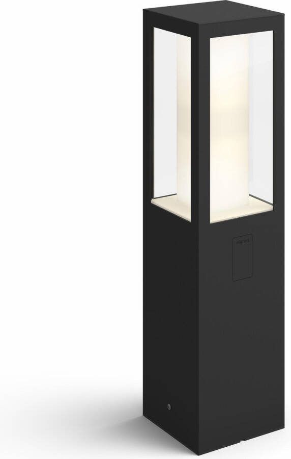 Philips Hue Outdoor Impress Sokkellamp Starterpakket White and Color Ambiance 40 cm hoog Zwart 8W IP44