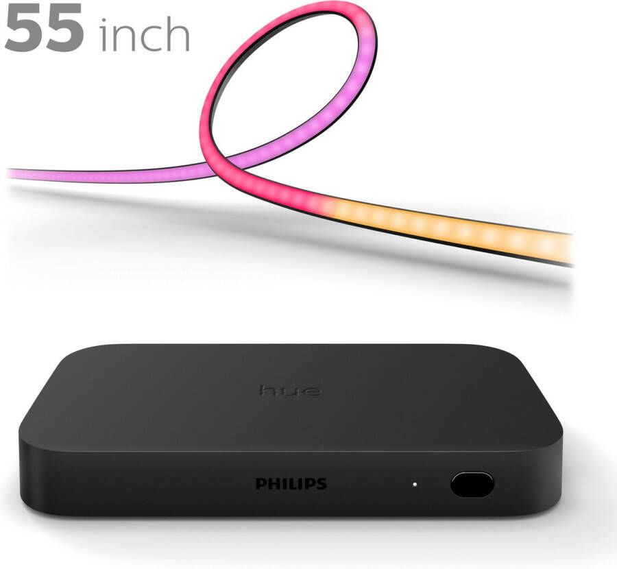 Philips Hue Play Entertainment Bundel voor 55 Inch Beeldscherm 1 HDMI Sync Box (incl. HDMI kabel) 1 Play Gradient Lightstrip 55 Inch