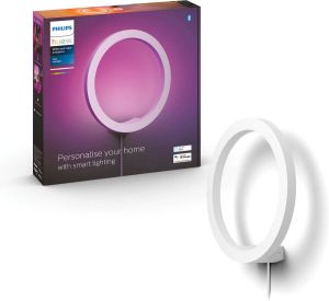Philips Hue Sana Wandlamp White and Color Ambiance Gëintegreerd LED Wit 20W- Bluetooth